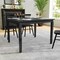 Flash Furniture Henry 47in. Solid Wood Dining Table, Heavy Duty Rectangle Wood Table for 4, Black Matte Finish KER-T-217-BLK-47-GG - alternate 1